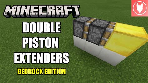 It works thanks to slime blocks, check out the added video for more info ;)) Thank you to anyone who leaves a diamond or comment. . Double piston extender bedrock